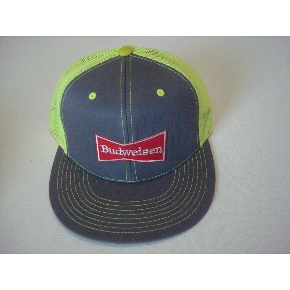 BUDWEISER TRUCKER LIME BEER GOLF  SNAPBACK  BEACH 00S Y2K  HAT CAP VINTAGE  S2